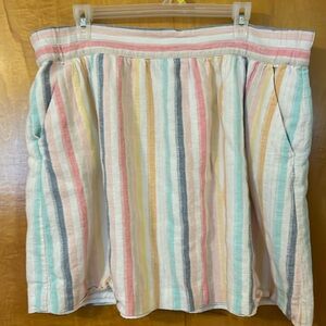 XL striped skirt